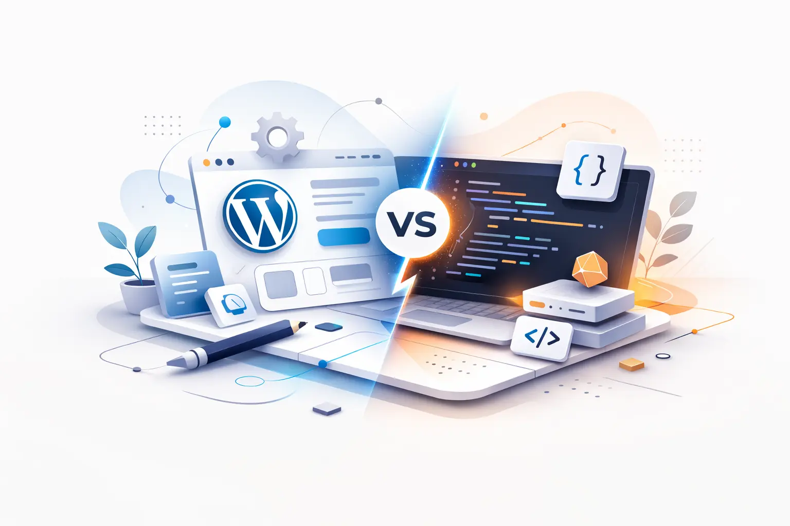 WordPress vs código personalizado